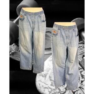 Vintage Y2K Empyre "Relax" Drawstring High Rise Wide leg Skater Baggy Jeans M